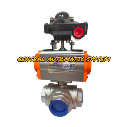 Pneumatic CASA Type CS63D+Ball Valve 3way 1.1/2